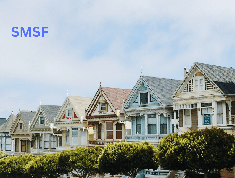 Row of classic homes representing SMSF property investment potential.