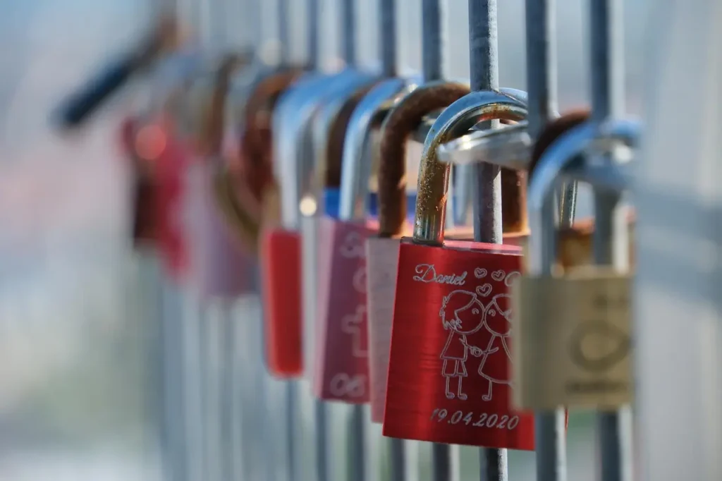 Close-up of padlocks symbolising fixed home loan rates