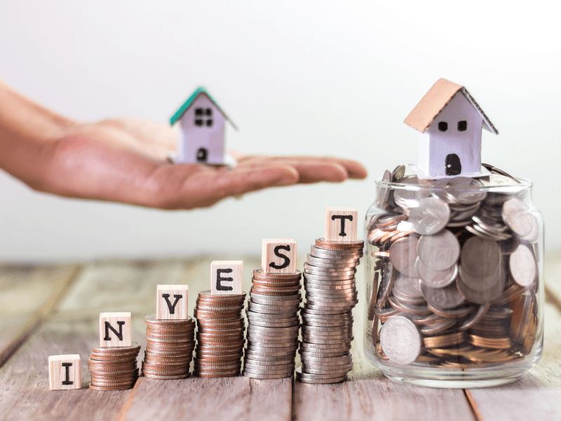 Property investor saving money and building wealth through property investment